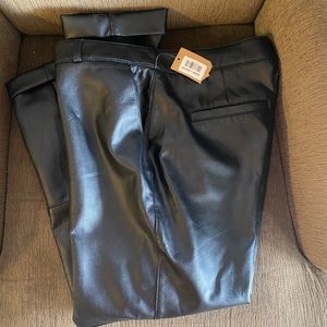 Rachel Roy Faux Leather ankle pants size 4
